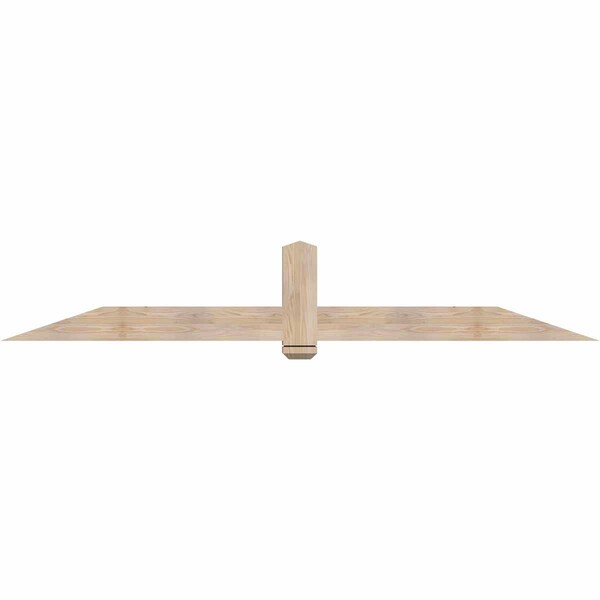 Ekena Millwork Eugene Smooth Timber Gable Bracket, Douglas Fir, 96"W x 16"H x 3 1/2"D x 5 1/2"F, 4/12 Pitch GBW096X16X0406EUG00SDF - main
